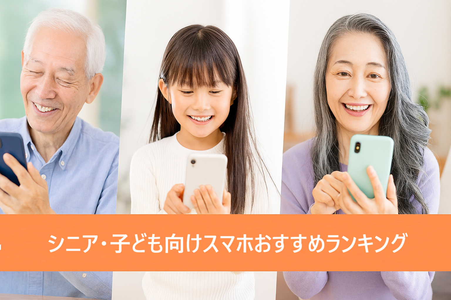 シニア・子ども向けスマホおすすめランキング